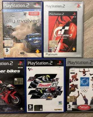 5 giochi PS2 - Prezzo per tutto  lotto!