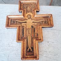 vecchio crocifisso legno 