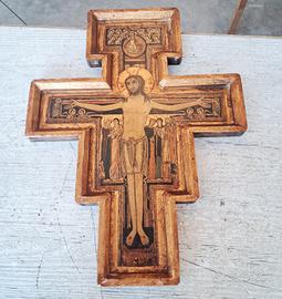 vecchio crocifisso legno 