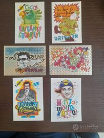 6 Rare Figurine Drive In stickers Panini 1985