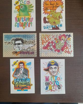 6 Rare Figurine Drive In stickers Panini 1985