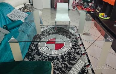 tavolo da cucina in vetro temperato elegante 