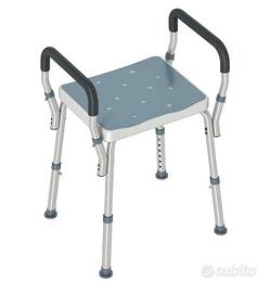 Sgabello doccia alluminio