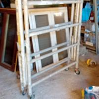 Trabattello in alluminio con ruote 