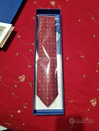 Cravatta pura seta microfantasia 