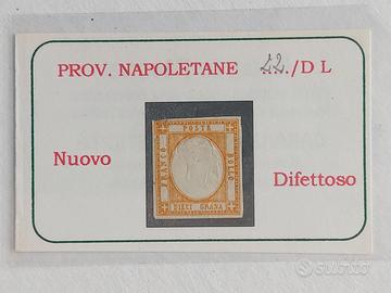 1861 Francobollo da 10 grana Province Napoletane