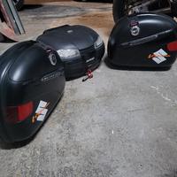 Tris  valigie lat. givi 46 L + bauletto kappa 53 L