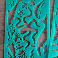 3 stencils per bambini gioco anni 80