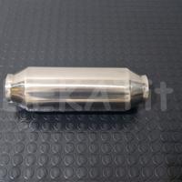 MINI SILENZIATORE AUTO ACCIAIO INOX Ø 61 -  300 MM