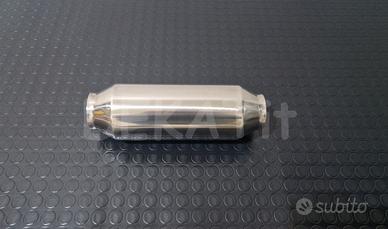 MINI SILENZIATORE AUTO ACCIAIO INOX Ø 61 -  300 MM
