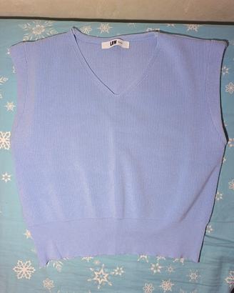 top azzurro low design