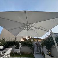 Ombrello da giardino 3x3 bianco