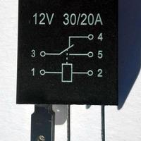 N.3 Micro relè -  5 pin 12V 20A/30A