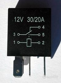 N.3 Micro relè -  5 pin 12V 20A/30A