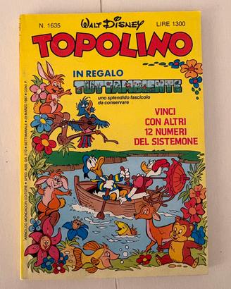 Topolino 1635 raro con cedole