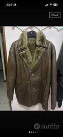 Montone in pelle originale shearling uomo inverno