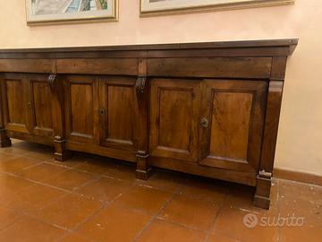 bancone dispensa in noce epoca ottocento