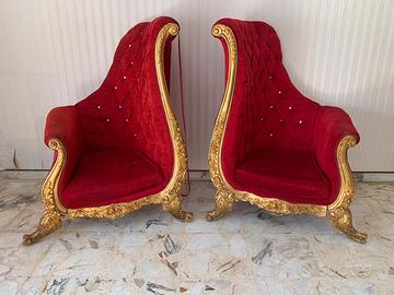 Meravigliose #poltrone ad #arpa in #velluto