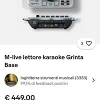 Karaoke Grinta live music console