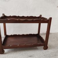 carrello porta vivande legno massello