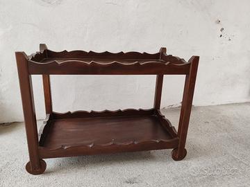 carrello porta vivande legno massello