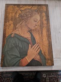 Stampa su legno Madonna del Lippi