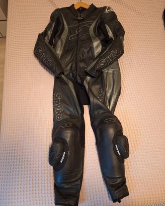 Tuta pelle moto integrale Spyke taglia 52