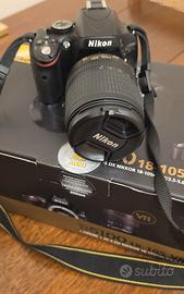 Nikon D5100 + 18-55mm VR +Custodia+Cavalletto HAMA