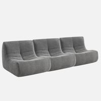 Divano modulare grigio stile “Togo” Ligne Roset