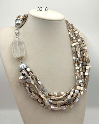 Collana MADREPERLA  naturale AGATA