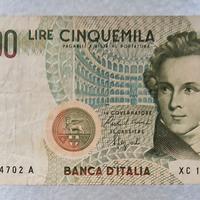 Banconota 5000 Lire “Bellini” serie sostitutiva