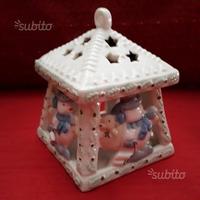 Portalume natalizio casetta