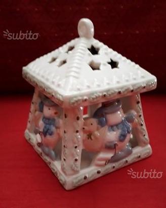 Portalume natalizio casetta