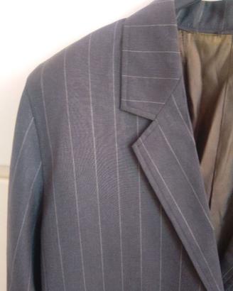 Blazer " Marina Rinaldi " in lana grigio Gessato