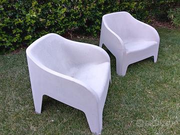 Poltrone giardino in plastica dura