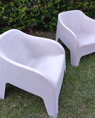 Poltrone giardino in plastica dura