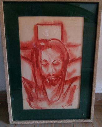 Quadro del Cristo 30 x 45 ( misure del disegno )