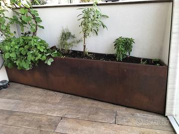 Fioriera in Corten