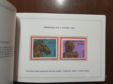Emissione carte valori postali 1988