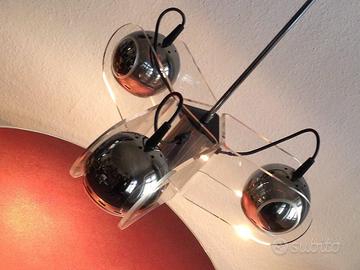 Lampada Space Age a sospensione Gino Sarfatti