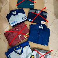 Nuove tute e camici da lavoro varie taglie 