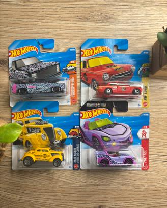 Lotto 4 hot wheels sigillate