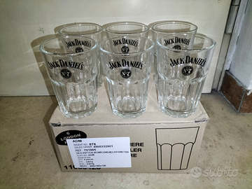 Set Completo 6 Bicchieri di Vetro Jack Daniel's