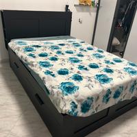 IKEA BRIMNES + Materasso + Testiera Contenitore