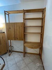 Mobile in legno con IKEA da cameretta o studio