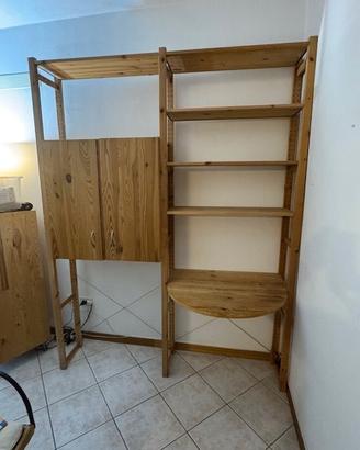 Mobile in legno con IKEA da cameretta o studio
