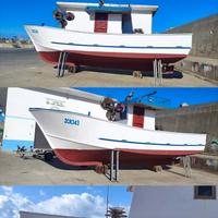 barca da pesca completa  tutto per andare a pesca