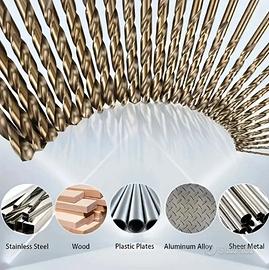 🔧 Punte per trapano da ferro con scatola