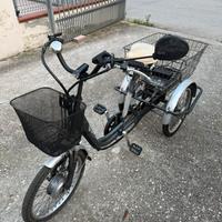 bicicletta a 3 ruote elettrica