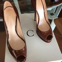 Decoltè casadei vernice cioccolato